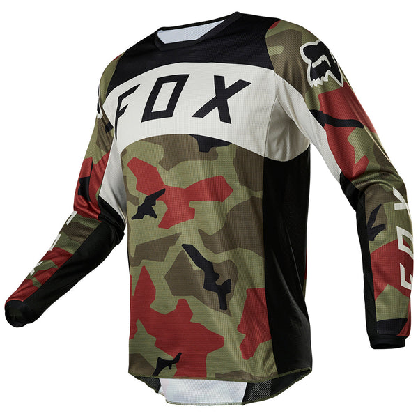 FOX 骑行衣 180 骑行服 Bnkr Jersey [绿 迷彩]