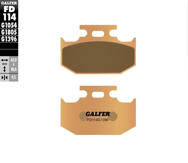 GALFER 刹车片 SINTERED FD114G1396
