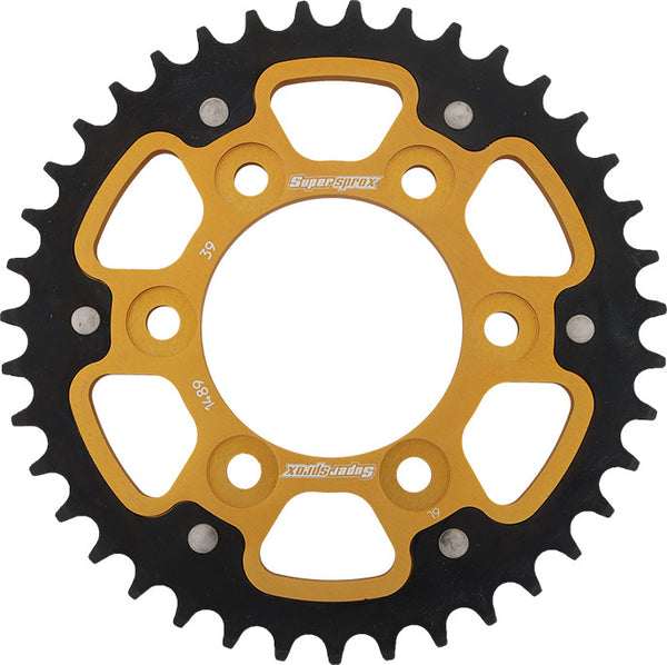 SUPERSPROX 链轮 REAR STEALTH SPROCKET ALU/STL 39T-525 GLD KAW