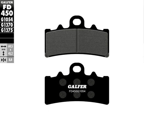 GALFER 刹车片 SEMI METALLIC FD450G1054