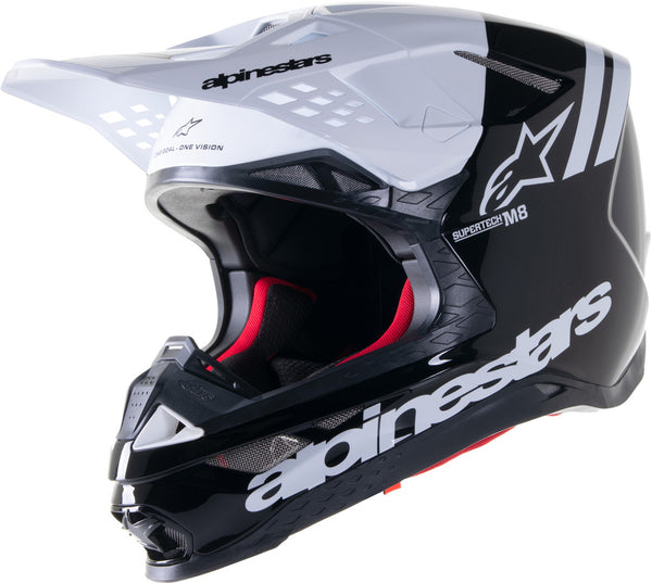 ALPINESTARS M8 头盔 Radium 2 Motocross Helmet Black/White
