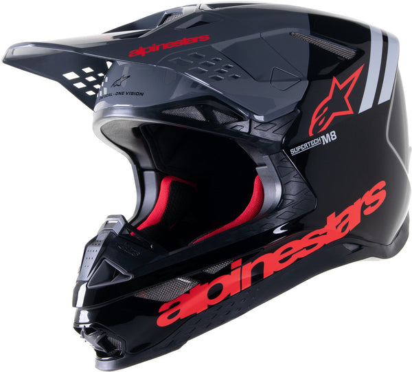 ALPINESTARS M8 头盔 Radium 2 Motocross Helmet Black/Red