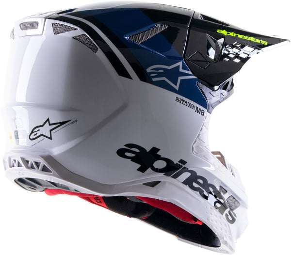 ALPINESTARS M8 头盔 Radium 2 Motocross Helmet Blue/White