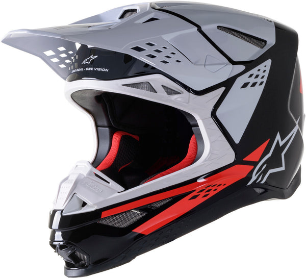 ALPINESTARS M8 头盔 Factory Motocross Helmet Black/White/Red