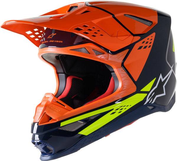 ALPINESTARS M8 头盔 Factory Motocross Helmet Blue/Orange