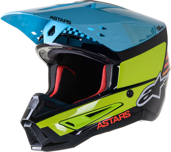 ALPINESTARS 头盔 SM5 Speed Motocross Helmet Black/Yellow