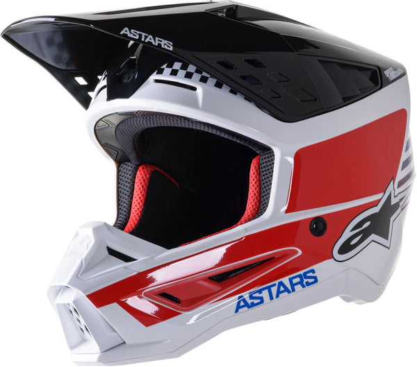 ALPINESTARS 头盔 SM5 Speed Motocross Helmet White/Blue/Red