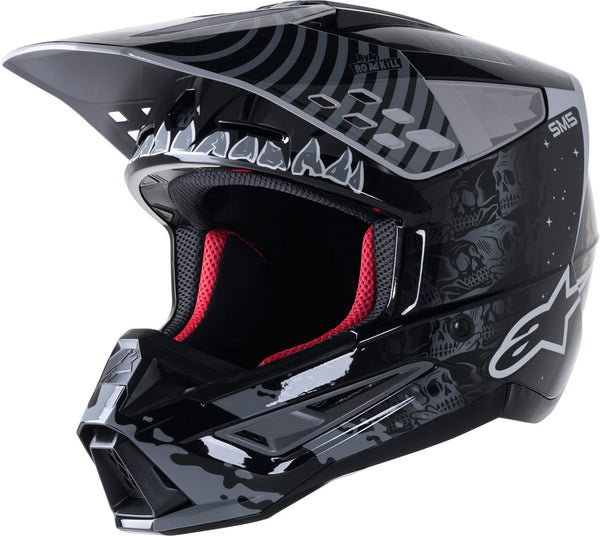 ALPINESTARS 头盔 S-M5 Solar Flare Motocross Helmet Black/Gray