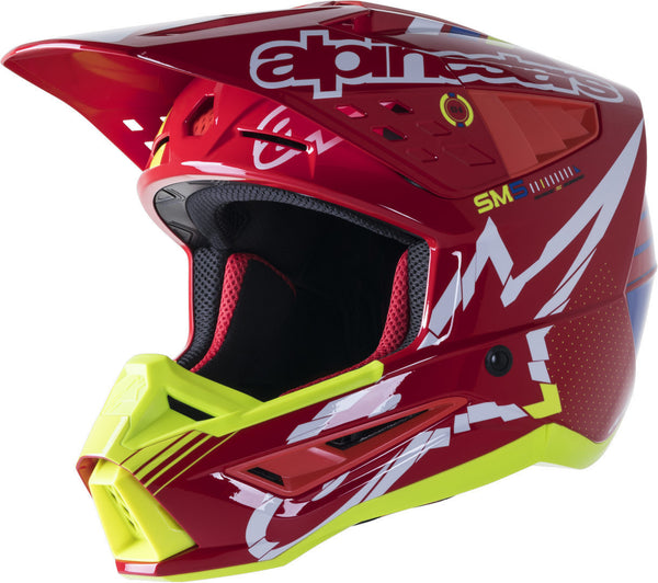 ALPINESTARS 头盔 S-M5 Action Motocross Helmet Red/Blue