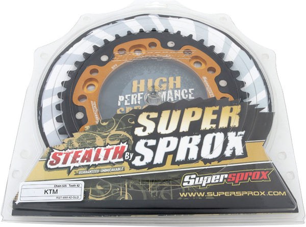 SUPERSPROX 链轮 REAR STEALTH SPROCKET ALU/STL 42T-525 GLD KTM