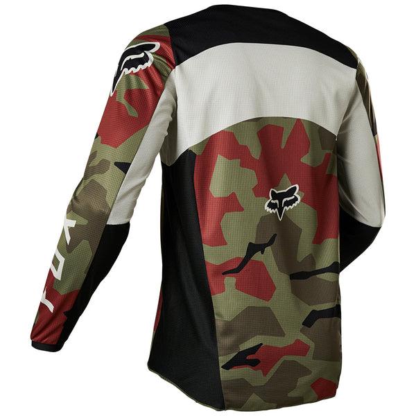 FOX 骑行衣 180 骑行服 Bnkr Jersey [绿 迷彩]