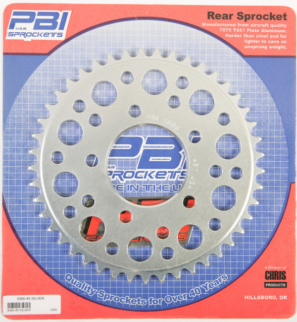 PBI 链轮 REAR SPROCKET ALUMINUM 45T-525 HON