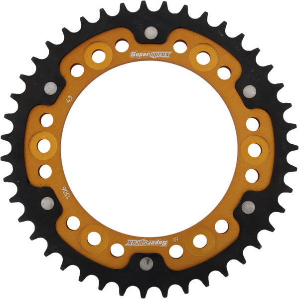 SUPERSPROX 链轮 REAR STEALTH SPROCKET ALU/STL 43T-530 GLD HON