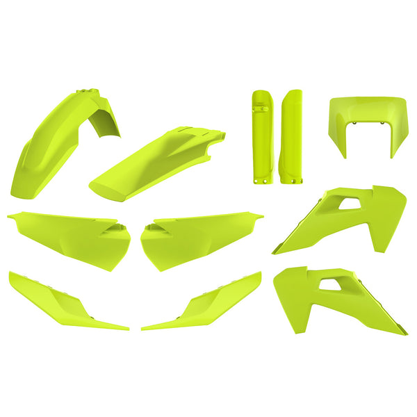 POLISPORT 车身塑料套件 WITH MASK FLOW 黄 HUS