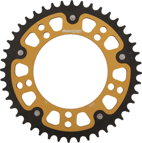 SUPERSPROX 链轮 REAR STEALTH SPROCKET ALU/STL 44T-520 GLD HAY/SUZ/TRI