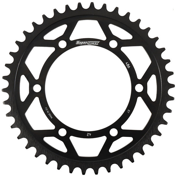 SUPERSPROX 链轮 REAR EDGE SPROCKET 钢制 42T-520 黑 HON/KAW/SUZ/YAM
