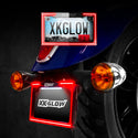 XK GLOW 照明 Motorcycle LED License Plate Frame w/Running Turn & Brake