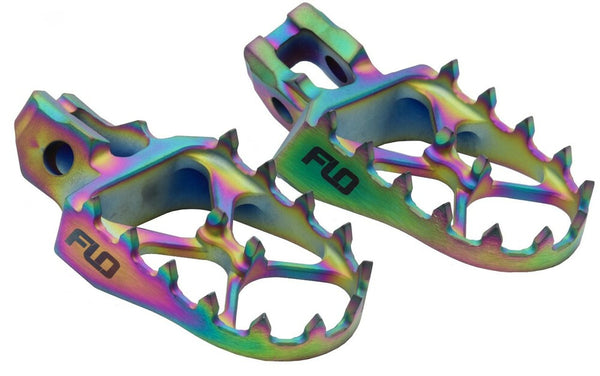 Flo Motorsports 脚踏 Yamaha Titanium Foot Pegs JET Fuel YAM