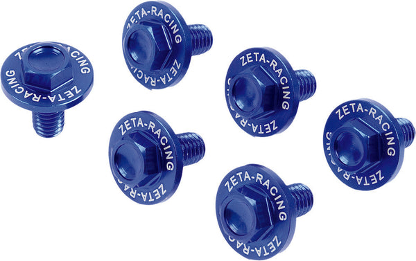 Zeta 前减震螺丝 Suzuki/Kawasaki Fork Guard Bolt KAW Blue