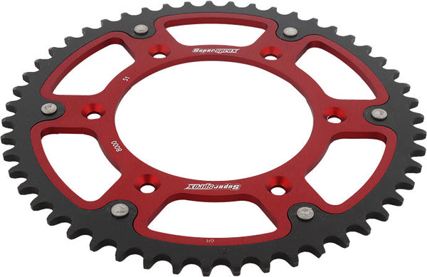 SUPERSPROX 链轮 REAR STEALTH SPROCKET ALU/STL 51T-520 红 BETA