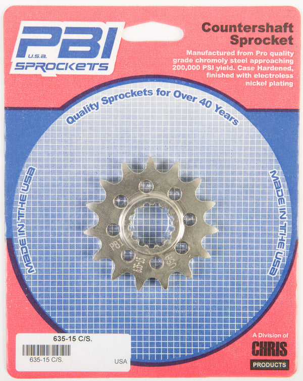 PBI 链轮 FRONT CS SPROCKET STEEL 15T-428 KAW/SUZ