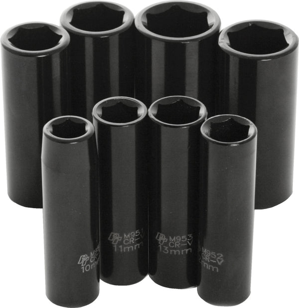 PERFORMANCE TOOL 工具 3/8" Metric Impact Socket Set