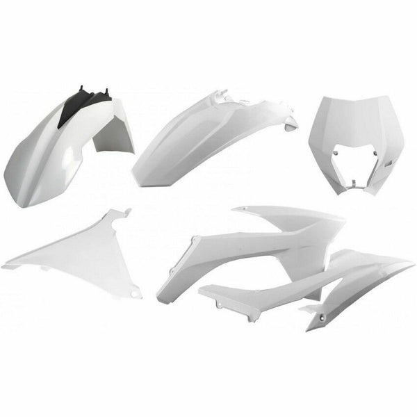 POLISPORT 车身塑料套件 WITH MASK 白 KTM