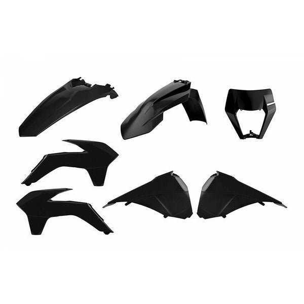 POLISPORT 车身塑料套件 WITH MASK 黑 KTM