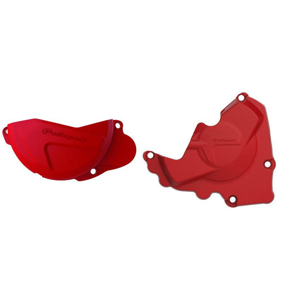 POLISPORT 点火离合边盖 红 HON