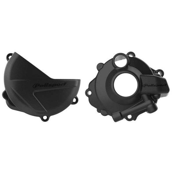 POLISPORT 点火离合边盖 黑 HON