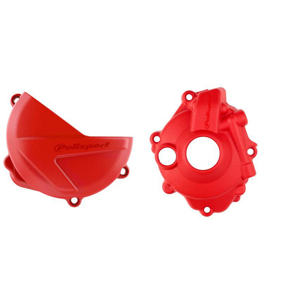 POLISPORT 点火离合边盖 红 HON