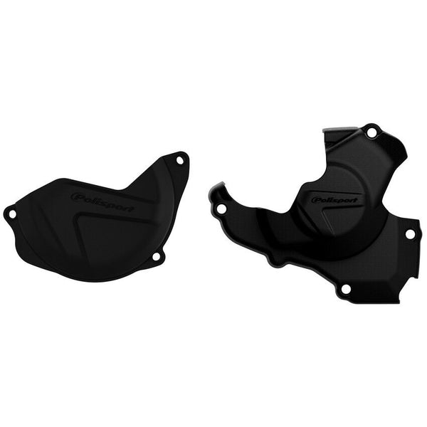 POLISPORT 点火离合边盖 黑 HON