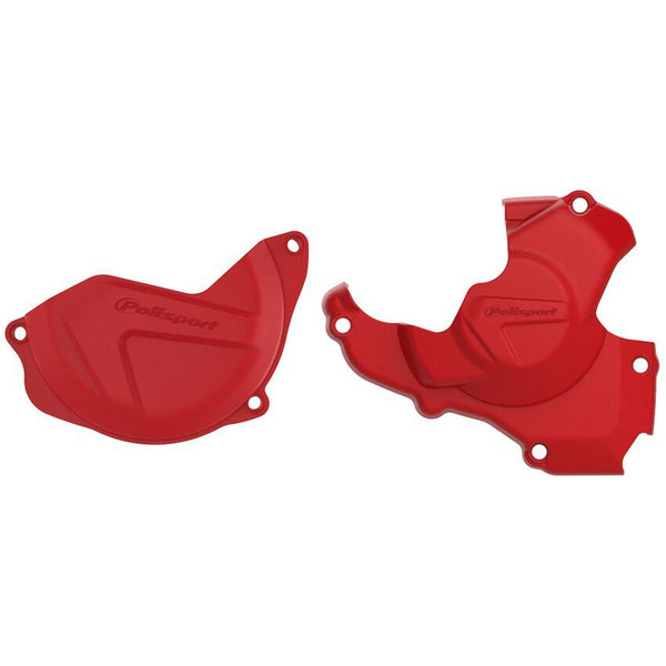 POLISPORT 点火离合边盖 红 HON