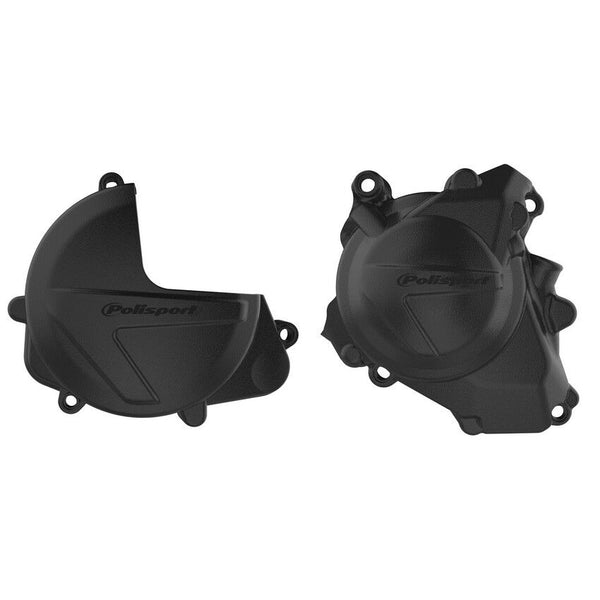 POLISPORT 点火离合边盖 黑 HON