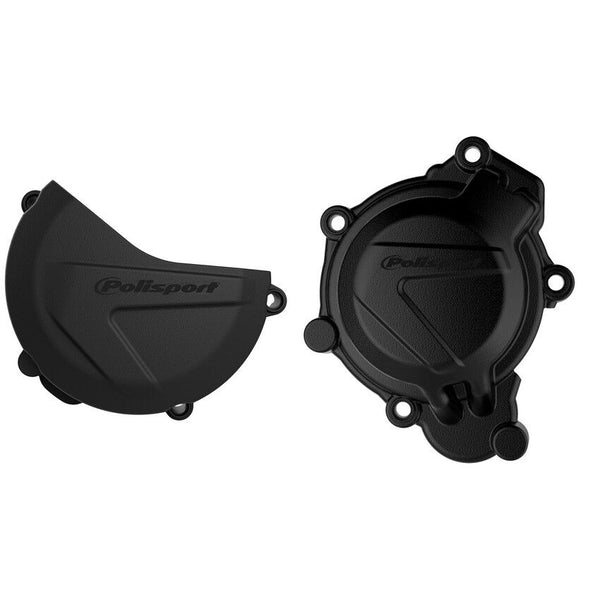 POLISPORT 点火离合边盖 黑 KTM/HUS