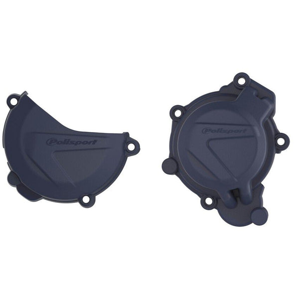 POLISPORT 点火离合边盖 蓝 KTM/HUS
