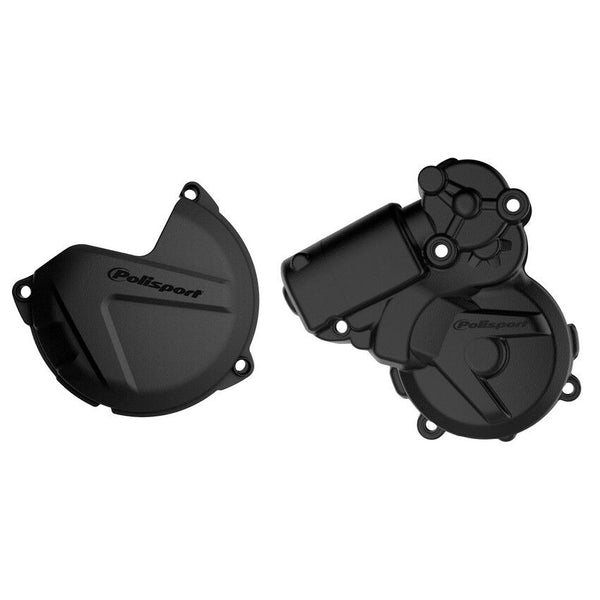 POLISPORT 点火离合边盖 黑 KTM/HUS