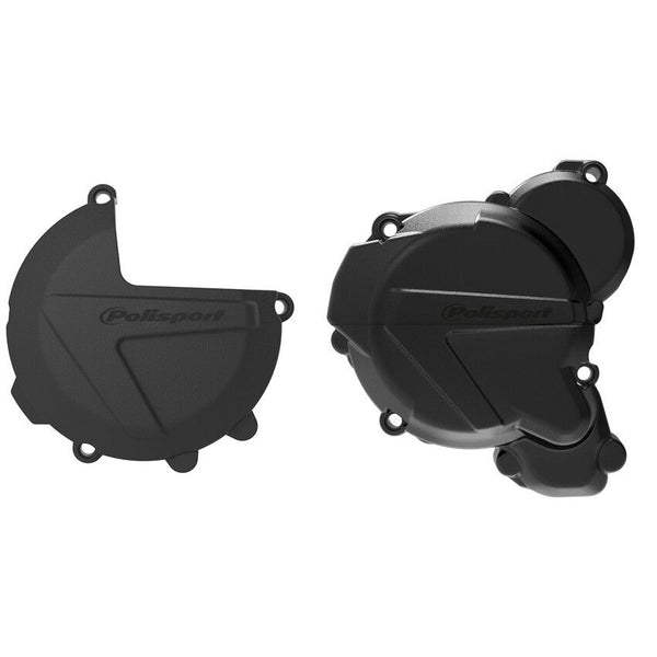 POLISPORT 点火离合边盖 黑 KTM/HUS