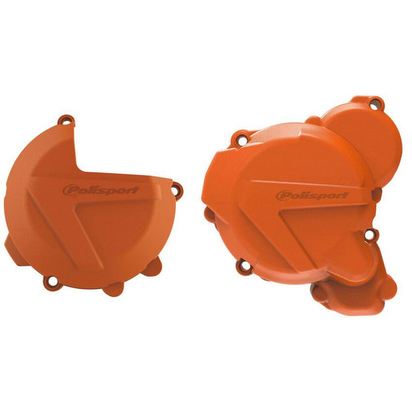 POLISPORT 点火离合边盖 橙 KTM/HUS