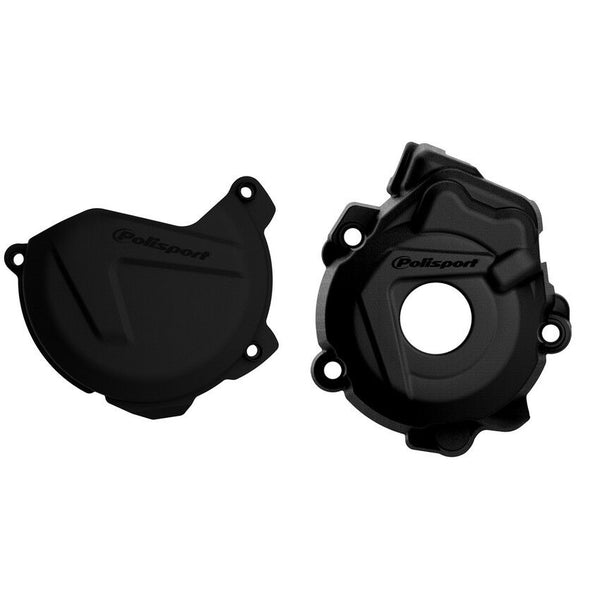 POLISPORT 点火离合边盖 黑 KTM/HUS