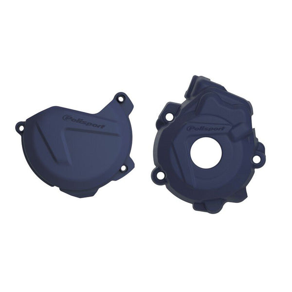 POLISPORT 点火离合边盖 蓝 KTM/HUS