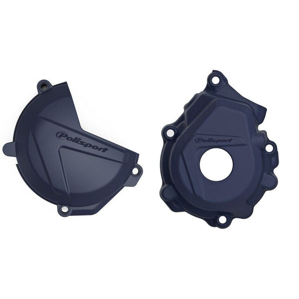 POLISPORT 点火离合边盖 蓝 KTM/HUS