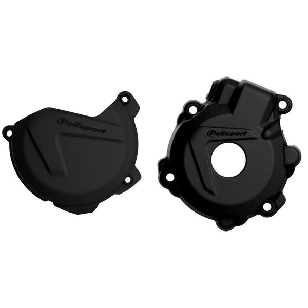 POLISPORT 点火离合边盖 黑 KTM/HUS
