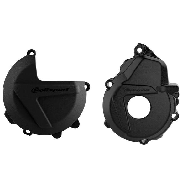POLISPORT 点火离合边盖 黑 KTM/HUS