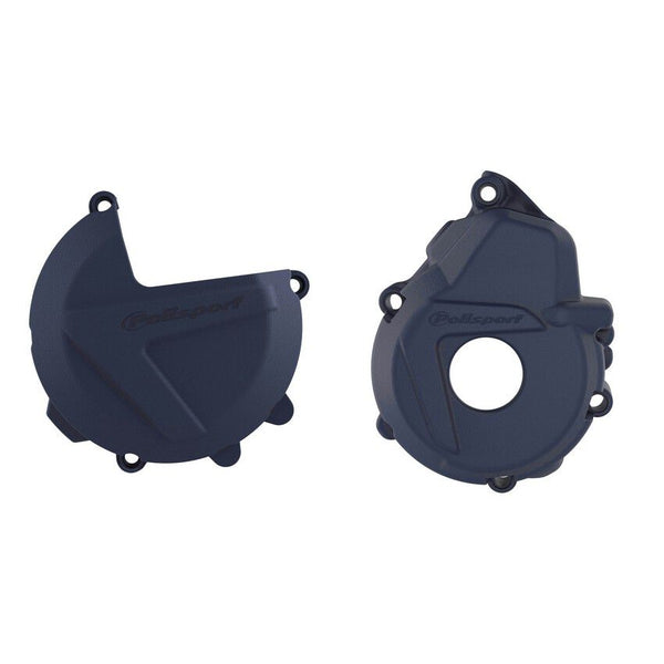 POLISPORT 点火离合边盖 蓝 KTM/HUS