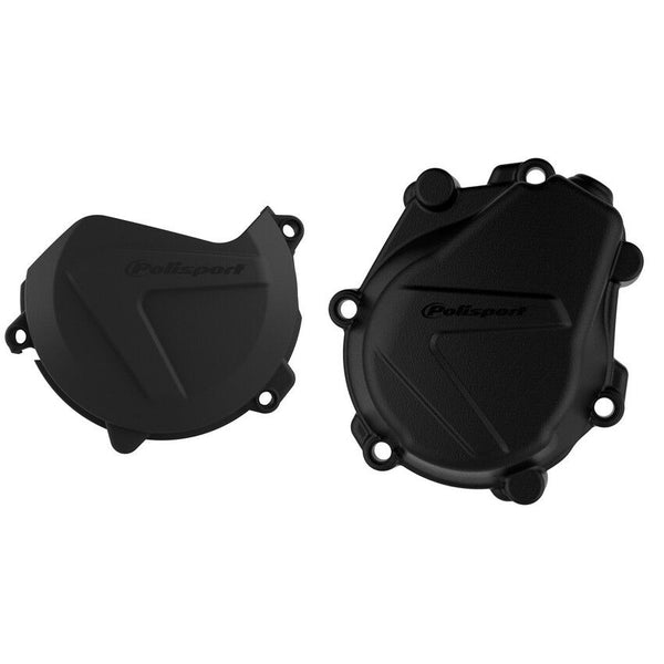 POLISPORT 点火离合边盖 黑 KTM/HUS