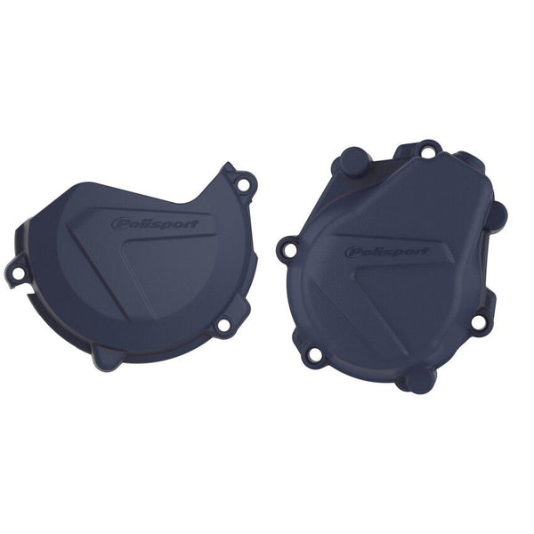 POLISPORT 点火离合边盖 蓝 KTM/HUS