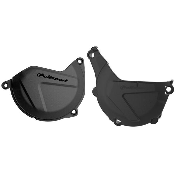 POLISPORT 点火离合边盖 黑 KTM/HUS