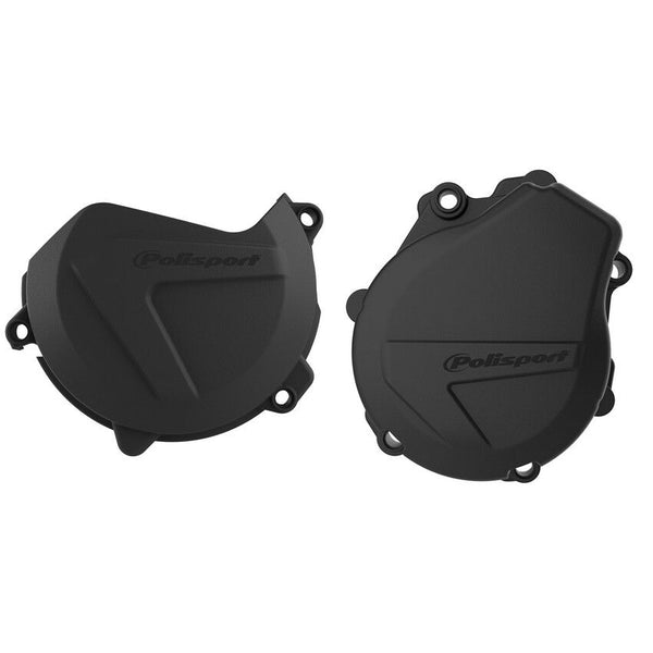 POLISPORT 点火离合边盖 黑 KTM/HUS