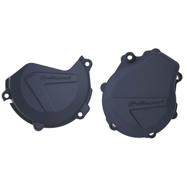 POLISPORT 点火离合边盖 蓝 KTM/HUS